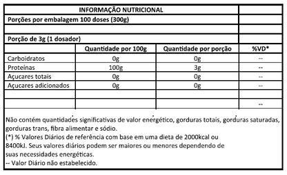 Creatina Pura - Monohidratada e Micronizada - 300g