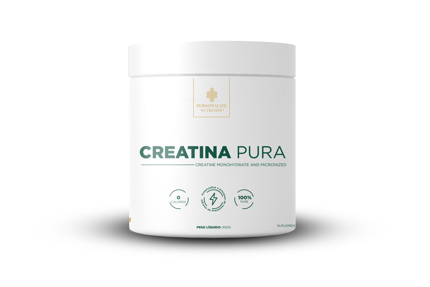 Creatina Pura - Monohidratada e Micronizada - 300g